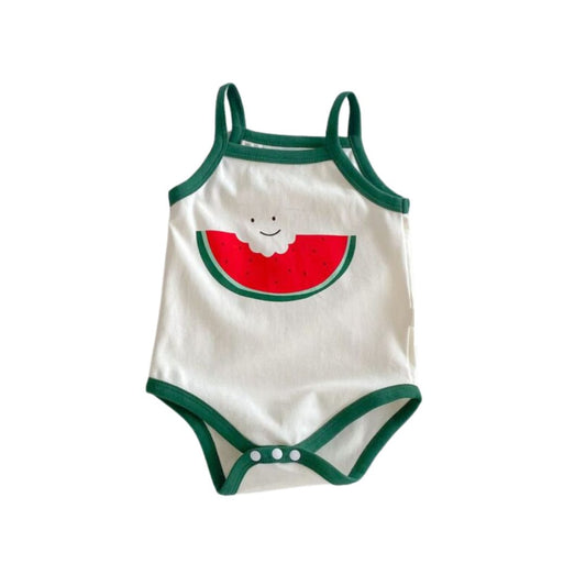Baumwoll-Body mit Trägern 'One in a melon'