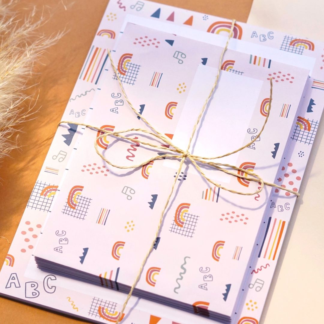 Briefpapier Set Regenbogen