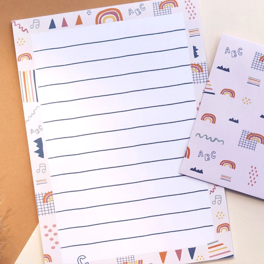 Briefpapier Set Regenbogen