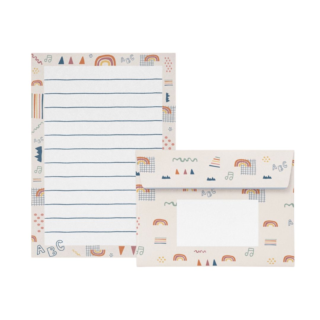 Briefpapier Set Regenbogen