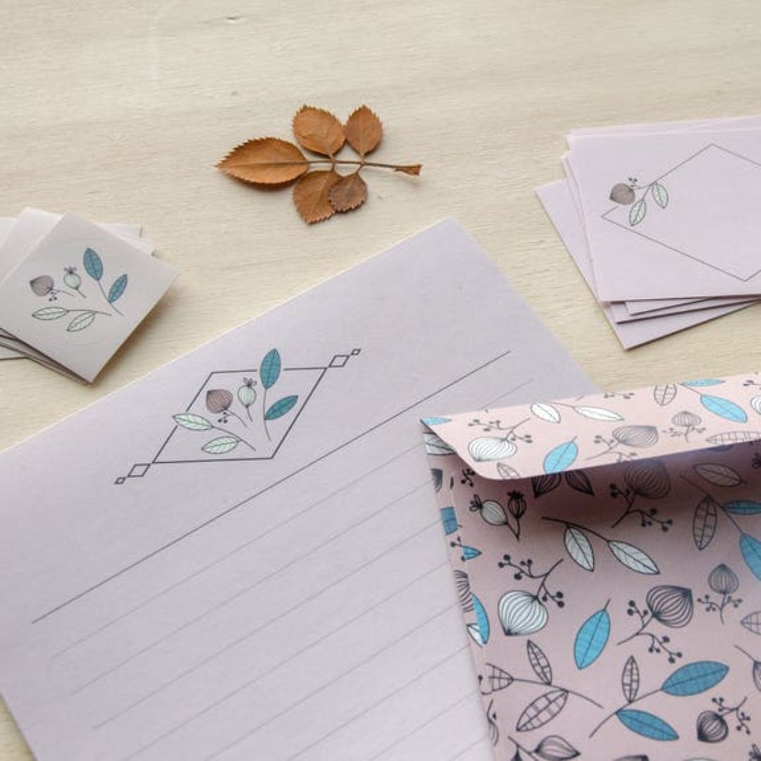 Briefpapier Set 01 'Blumen'