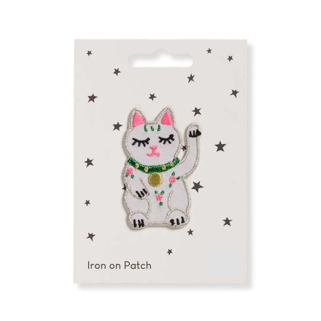 Aufnäher zum Aufbügeln 'Lucky Cat'