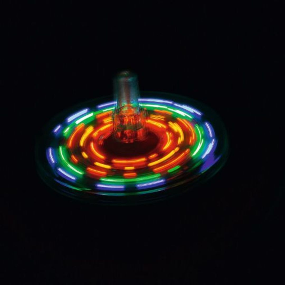 Bunter Wirbelspaß mit Leuchteffekt LED-Leuchtkreisel