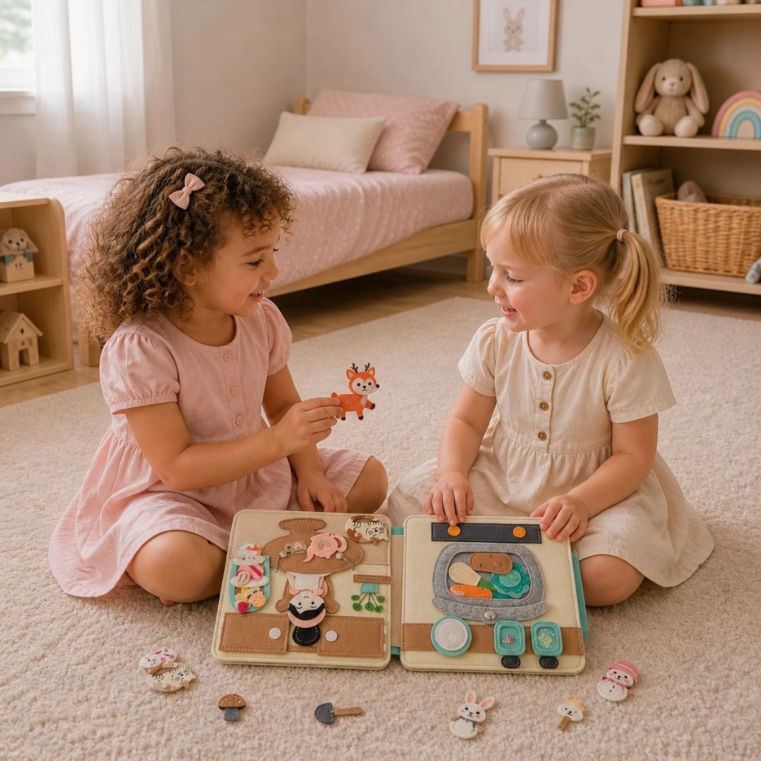 Montessori Beschäftigungsbuch 'Eisprinzessin' für Kleinkinder