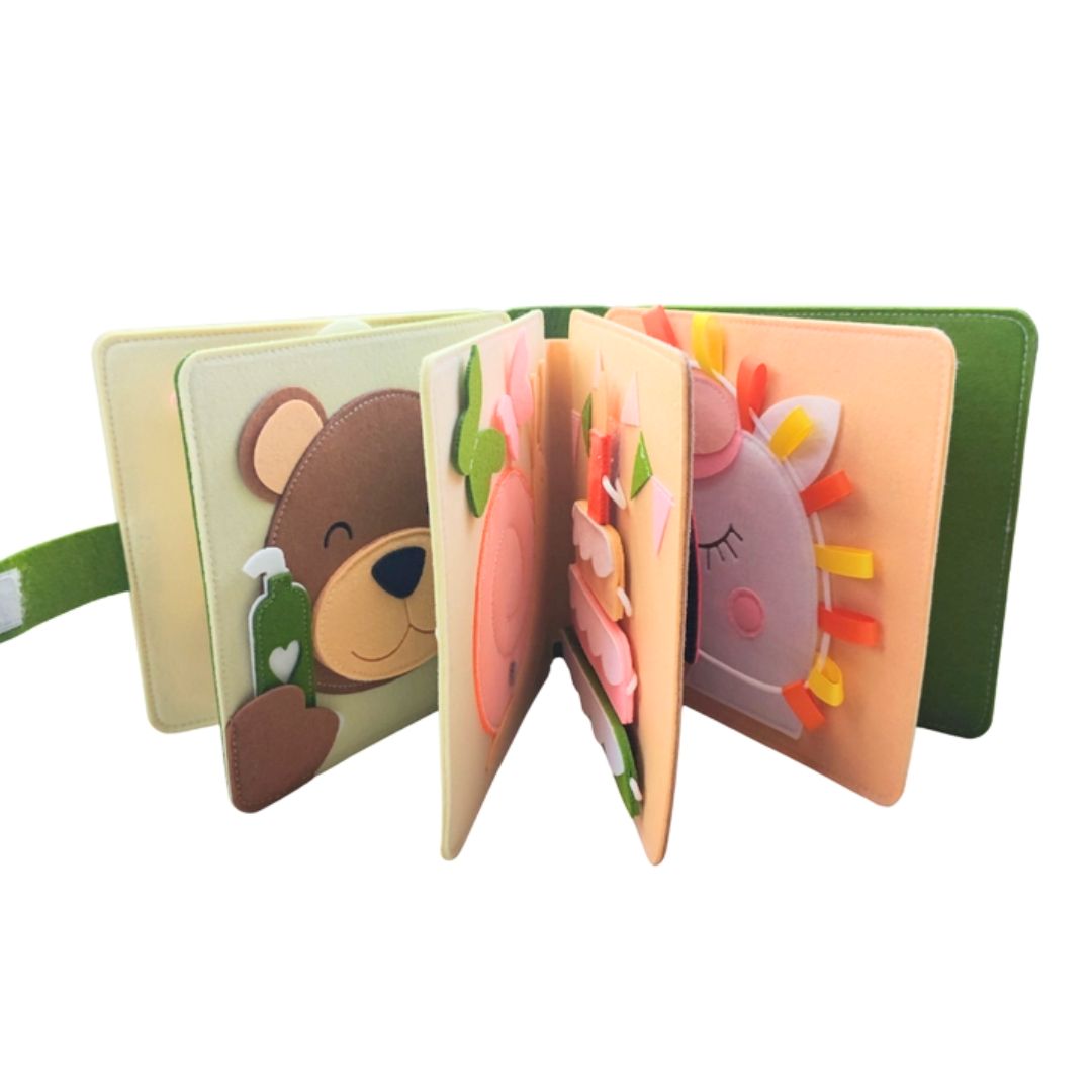 Montessori Beschäftigungsbuch 'Peekaboo Bär' für Kleinkinder