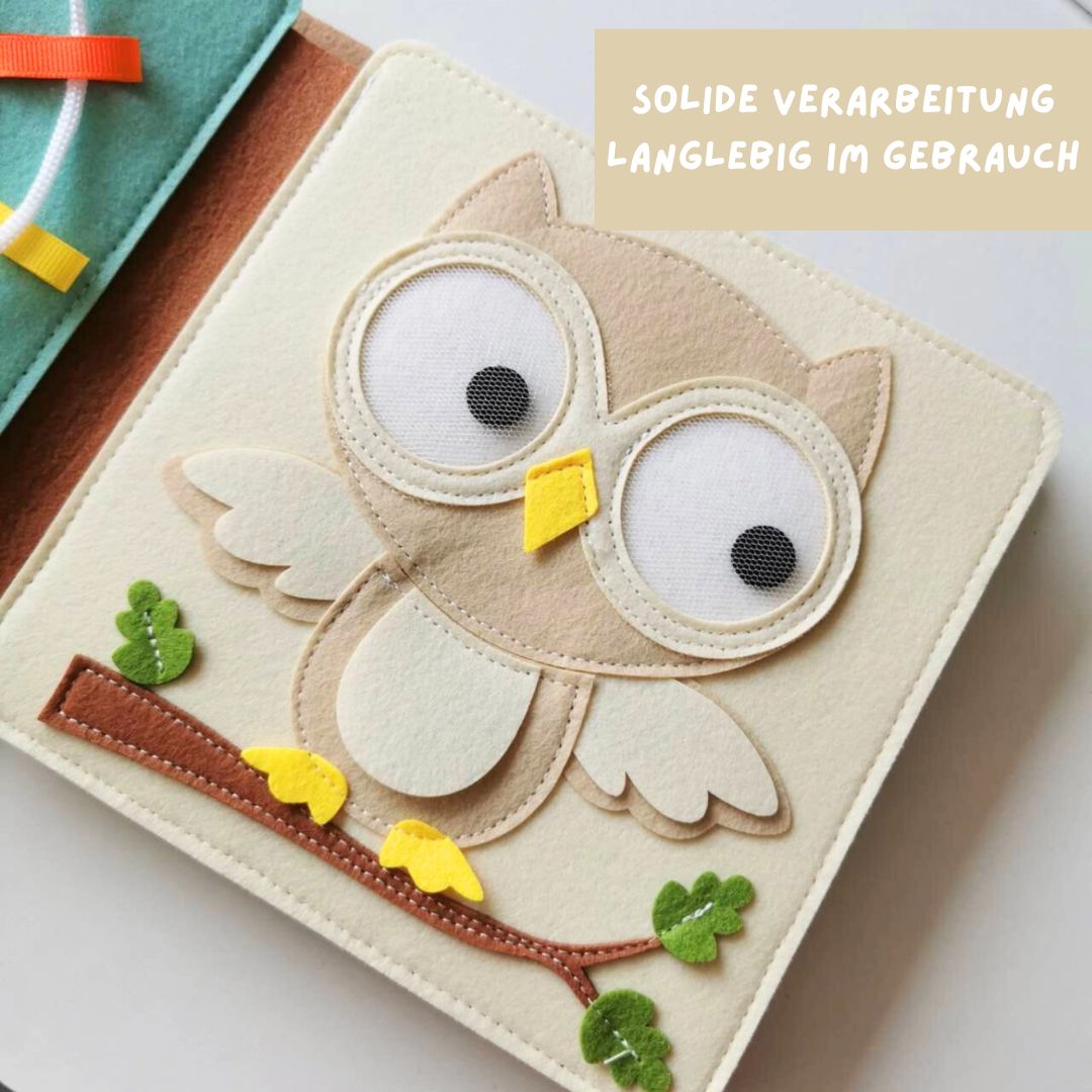 Montessori Beschäftigungsbuch 'Peekaboo Bär' für Kleinkinder