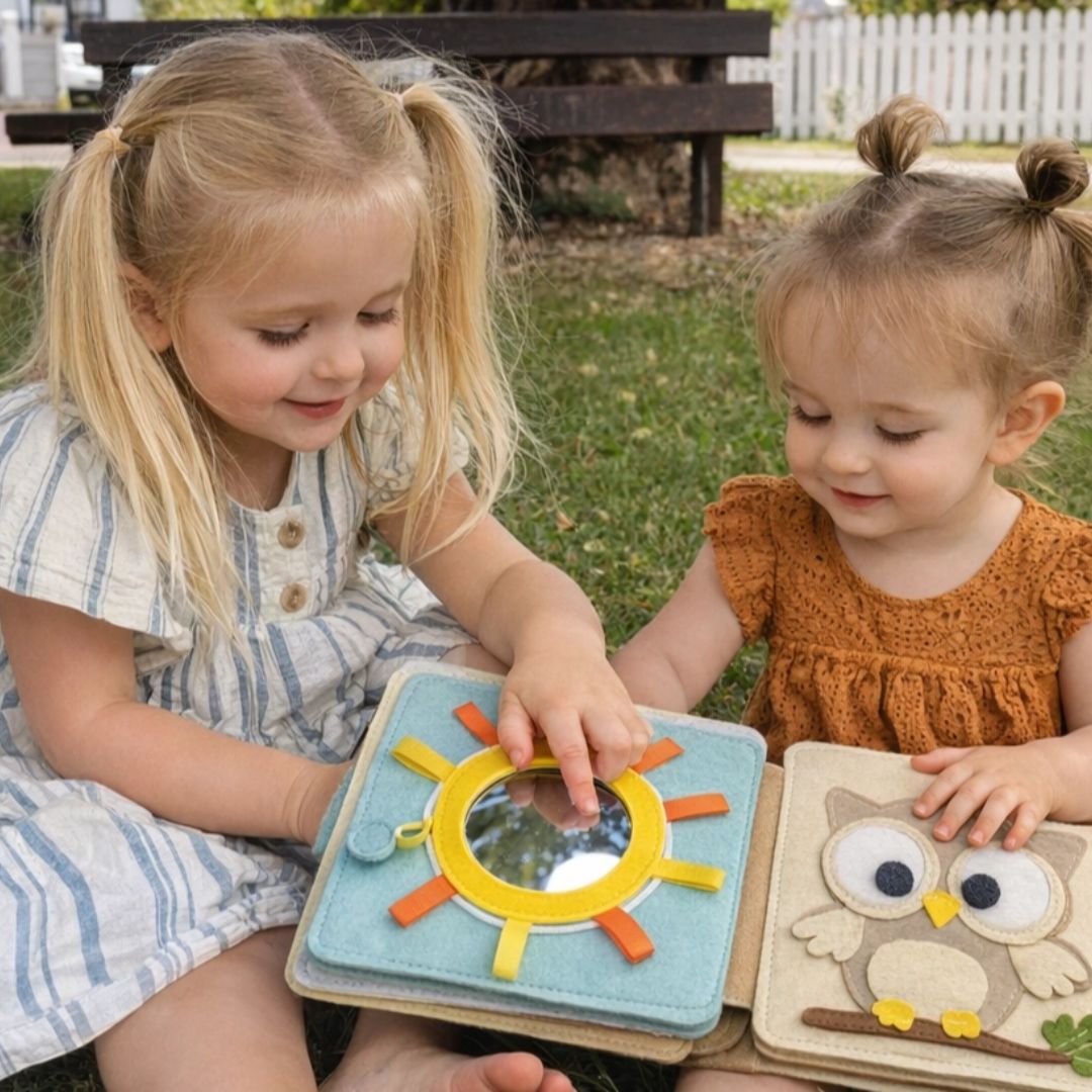 Montessori Beschäftigungsbuch 'Peekaboo Bär' für Kleinkinder