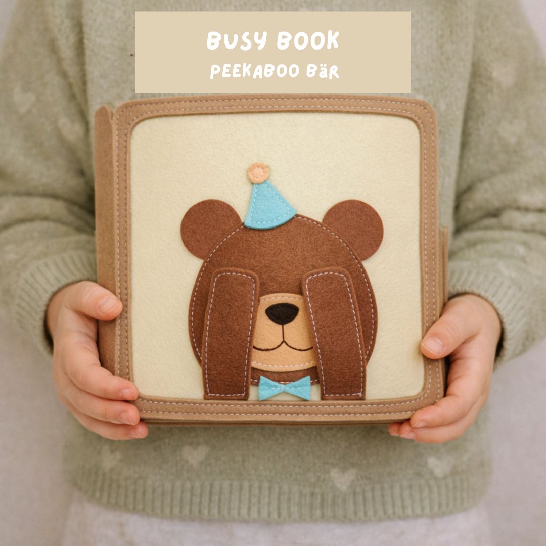 Montessori Beschäftigungsbuch 'Peekaboo Bär' für Kleinkinder
