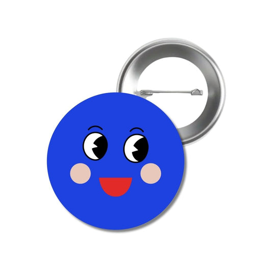 Button 'Smile Everyday' blau