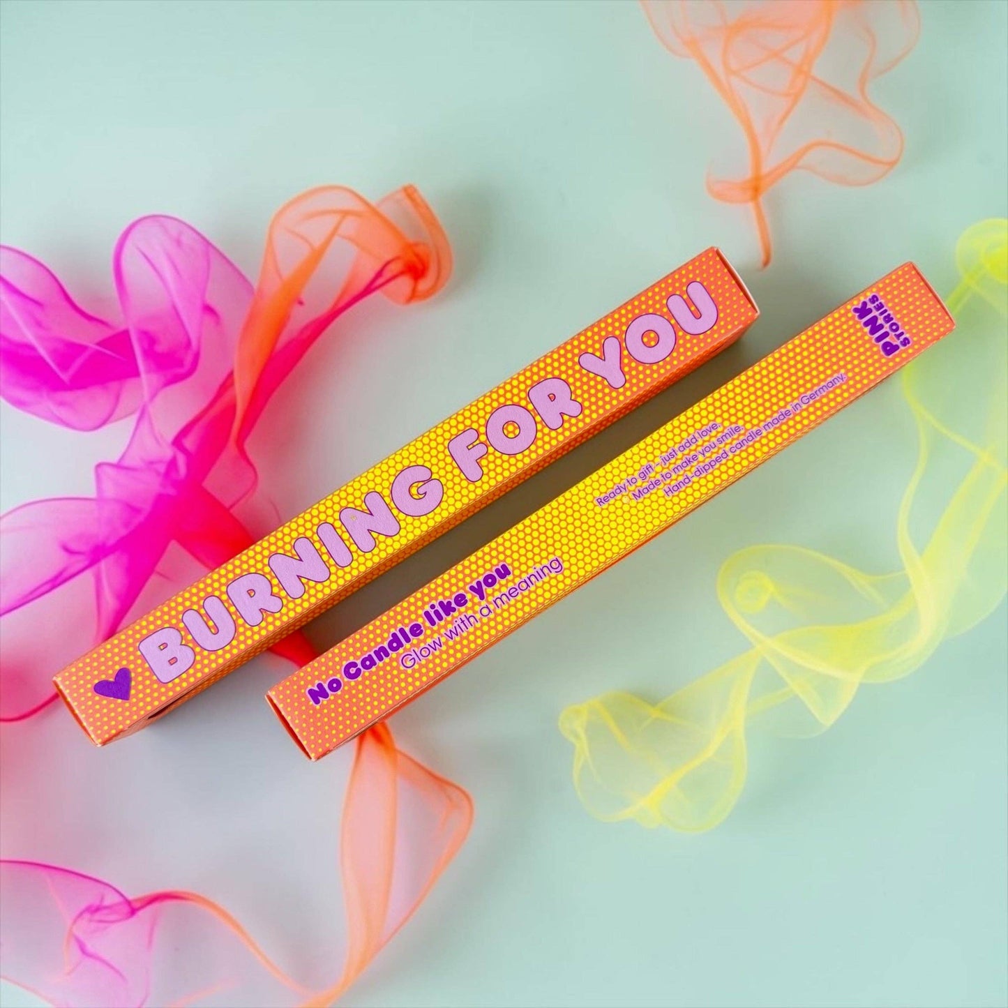 Statement Kerze 'BURNING FOR YOU'