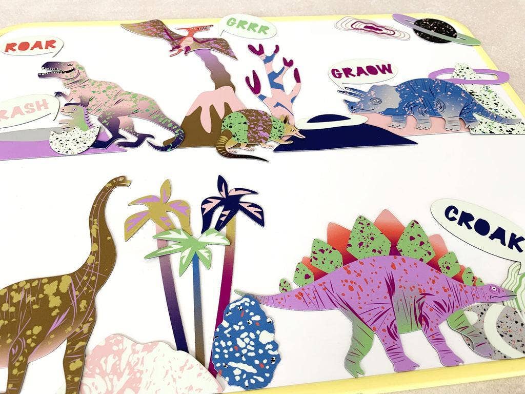 Magnetisches Spiel mit Dinosauriern