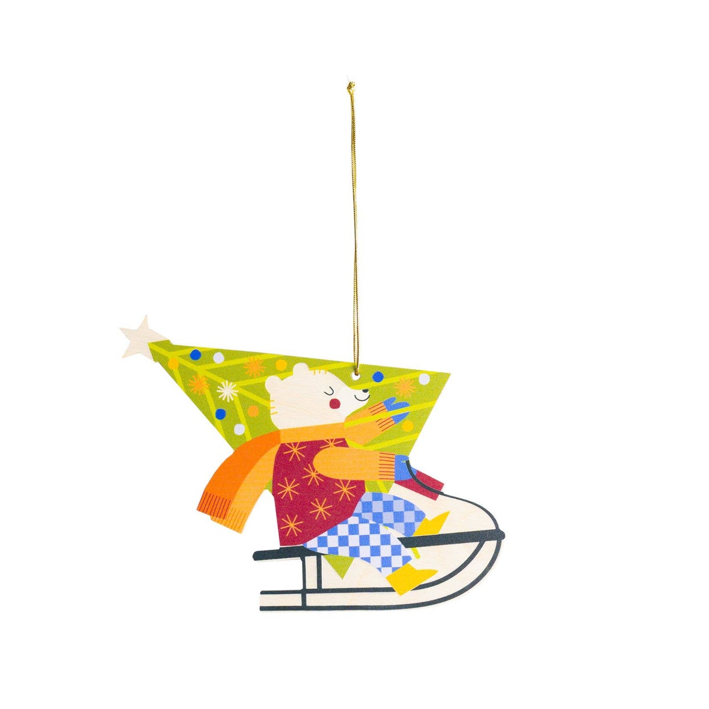 3D-Weihnachtsschmuck 'Weihnachtsbär'