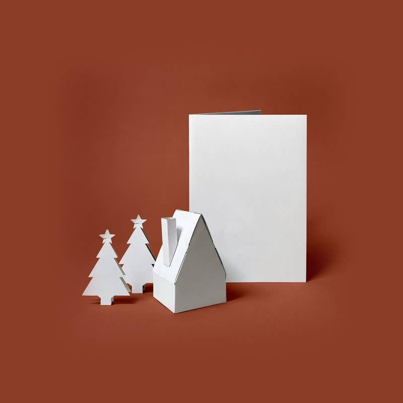 Minikarte Weihnachten 'Lebkuchenhaus' 2in1 Karte & Geschenk in einem