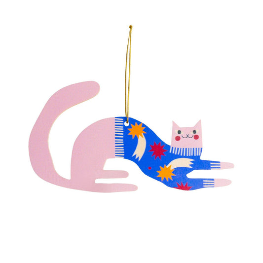 3D-Weihnachtsschmuck 'Charmante Katze'