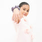 Schimmernder Samt-Haargummi Pirouette Ballerinas rosa