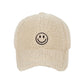 Cap Teddyfell Smiley beige/schwarz
