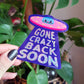 Glitzeraufkleber UFO gone crazy back soon