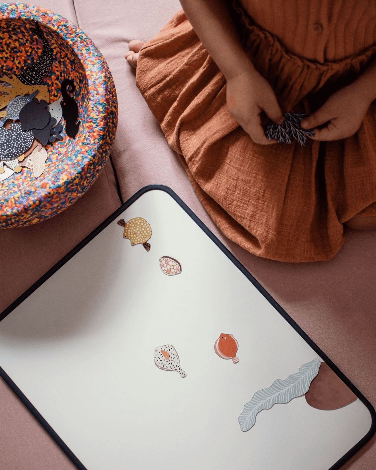 Magnetisches Spiel mit Meerestieren