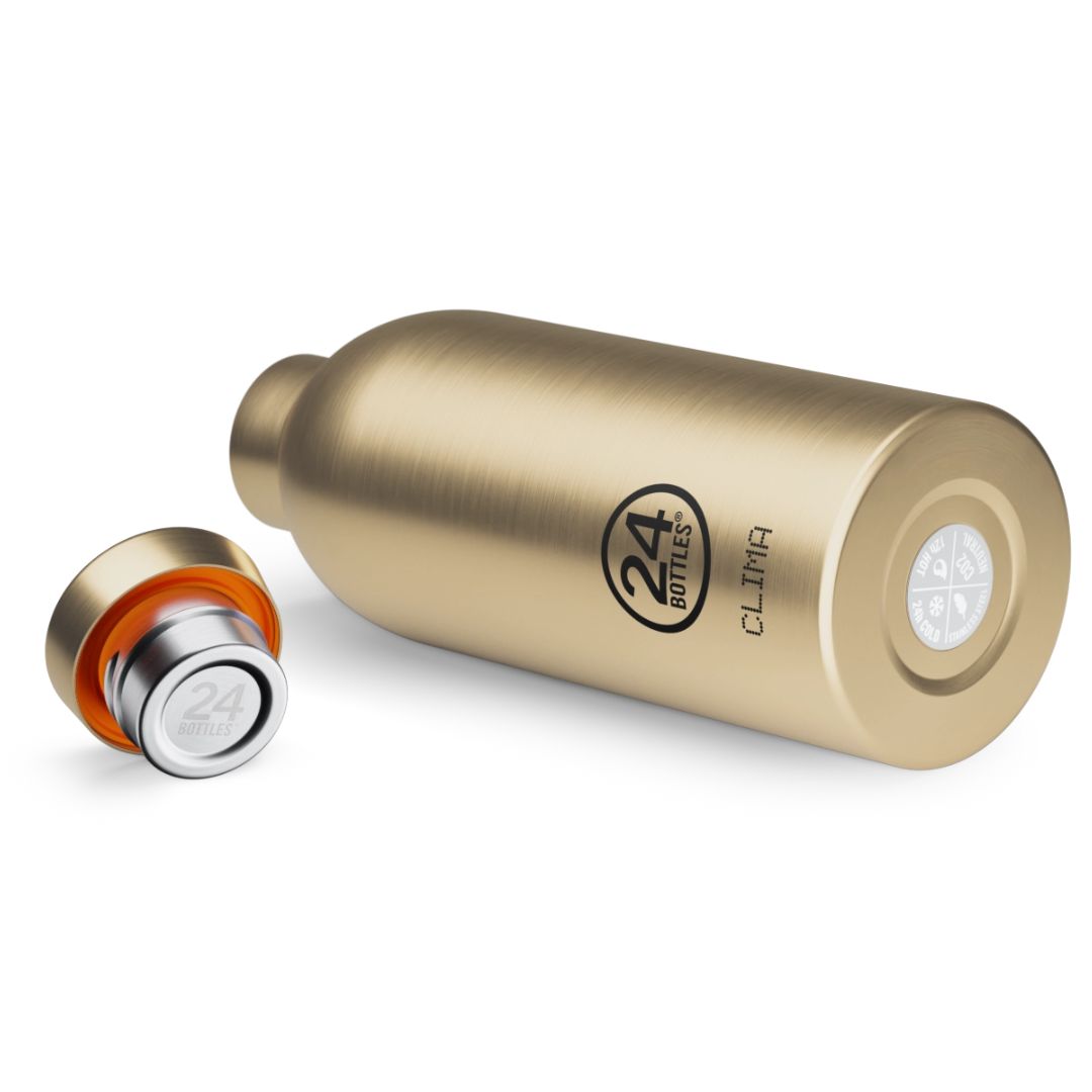 Isolierte Edelstahlflasche 'Clima Bottle gold' 500 ml