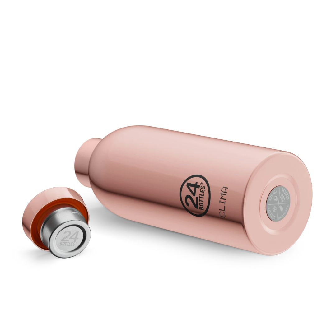 Isolierte Edelstahlflasche 'Clima Bottle rosegold' 500 ml