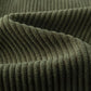 Weite Cordhose mit seitlichem Streifen grün