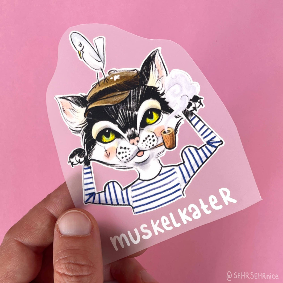 Bügelbild 'Matrosen-Katze'