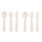 6 Besteck Tutete Elfenbein