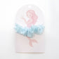 Scrunchie Meerjungfrau Perlmuttperlen pastell blau