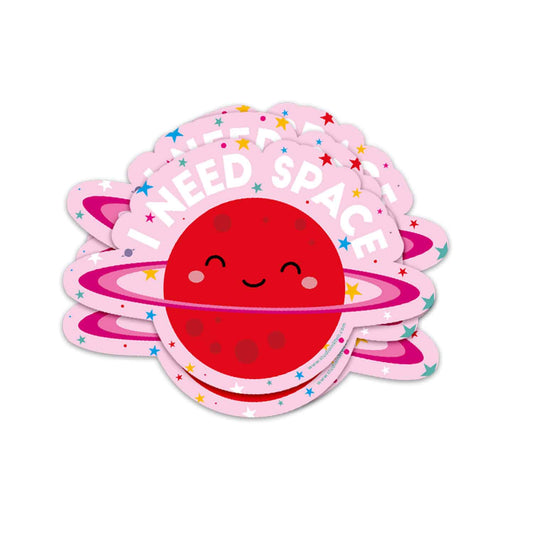 Sticker „I need space“ – Trendiger Aufkleber für Kawaii-Liebhaber