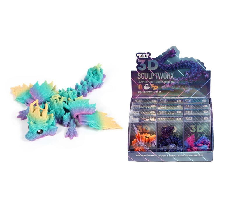 3D-Figur 'Drache' multicolor