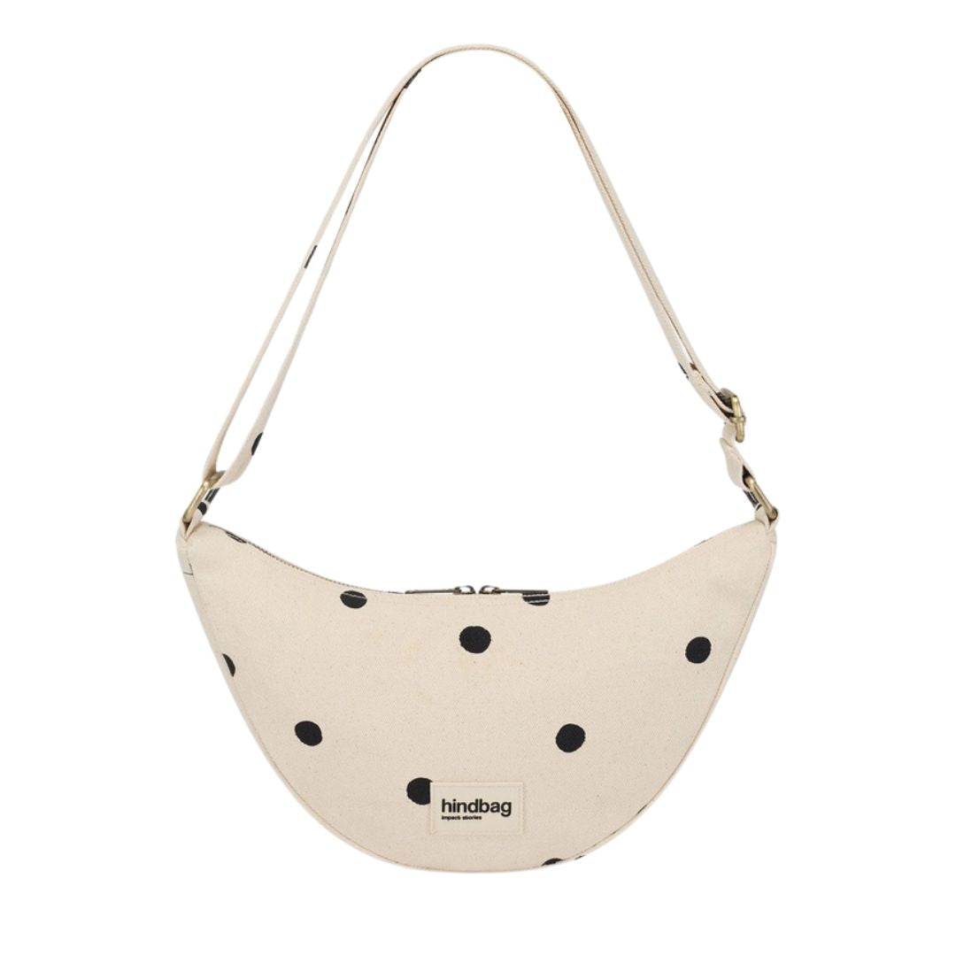 Damen Gürteltasche 'Andrea gepunktet' ecru