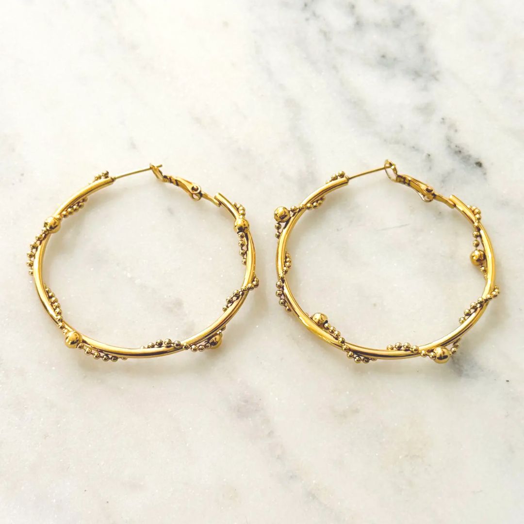 Damen Ohrringe Creolen 'Bartu' gold