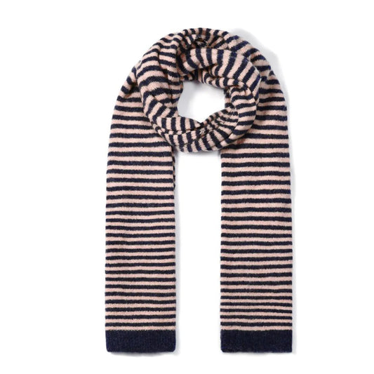 Winter Schal gestreift 'Daily Love' navy blau