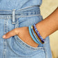 Nepalesisches Damen Armband lila/blau