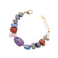 Damen Armband aus Edelstahl mit Steinkugeln