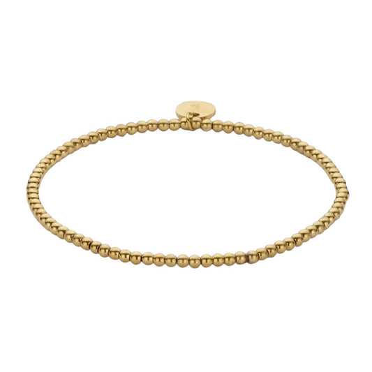 Damen Armband 'Elastic Pearls' gold