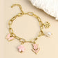 Damen Armband 'Rose Bonbon' gold