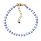 Damen Armband 'Calya' blau/weiß