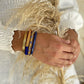 Nepalesisches Damen Armband gold/blau