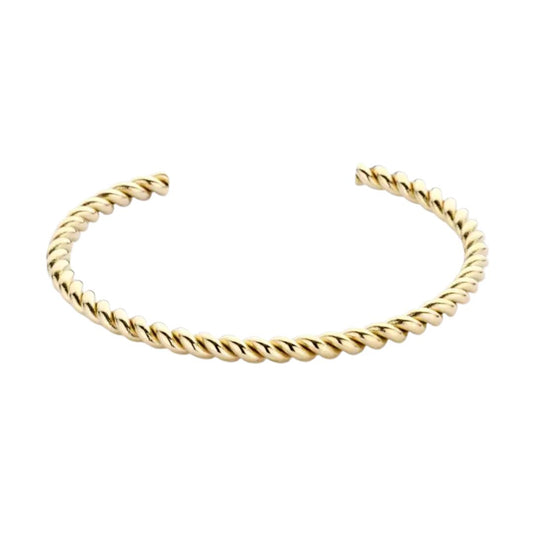 Damen Armreif 'Twisted' gold