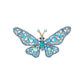 Damen Brosche 'Butterfly' blau