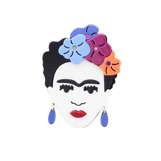 Damen Brosche 'Frida' blau