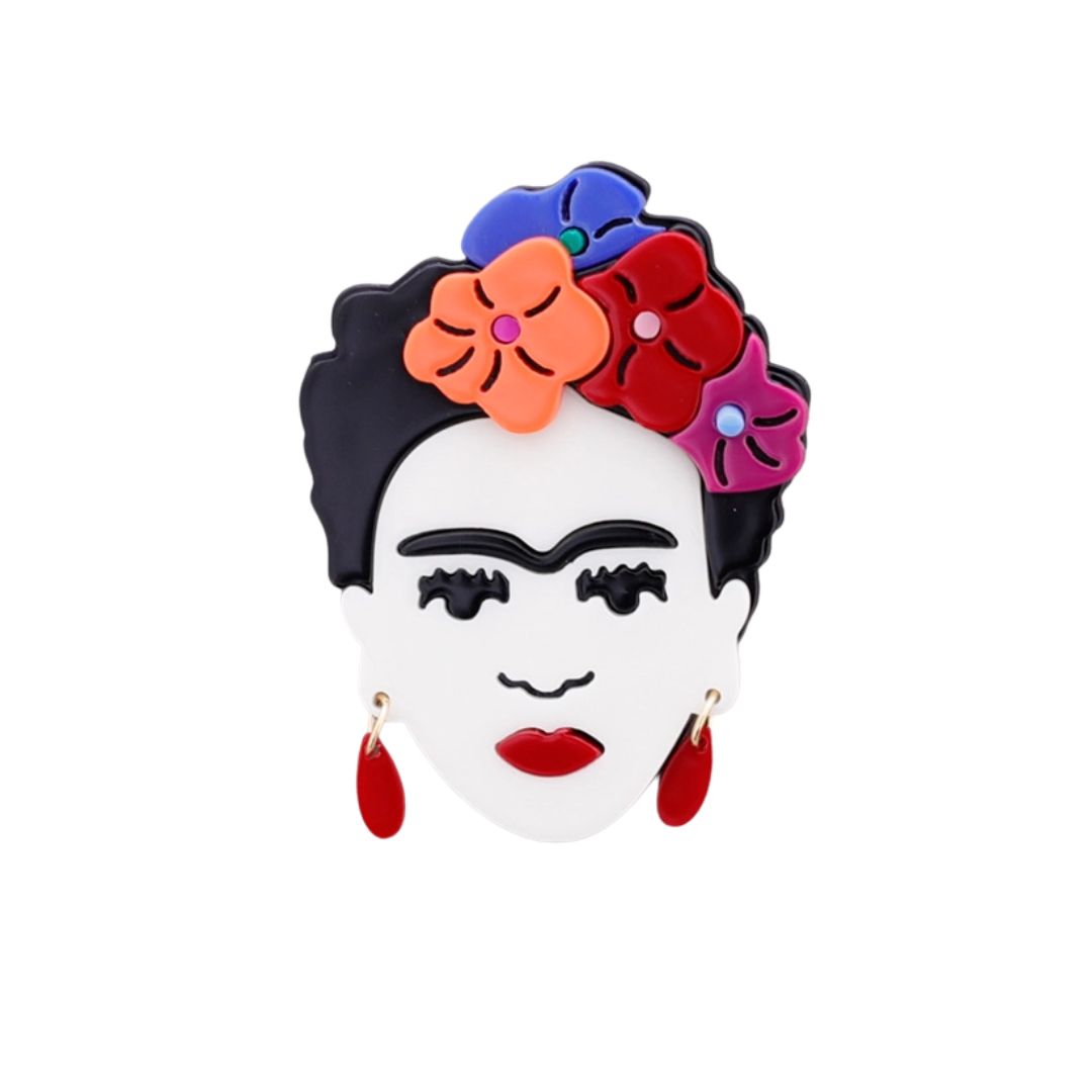 Damen Brosche 'Frida' bordeaux