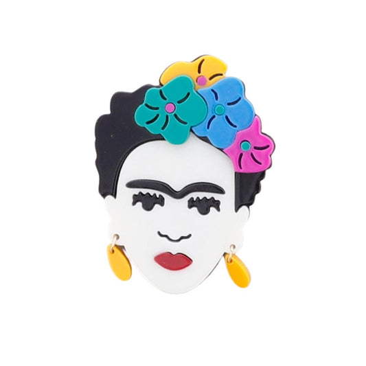 Damen Brosche 'Frida' gelb