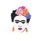 Damen Brosche 'Frida' orange