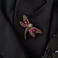 Damen Brosche 'Libelle' multicolor