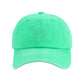 Damen Cap grün mit Smileystickerei weiß