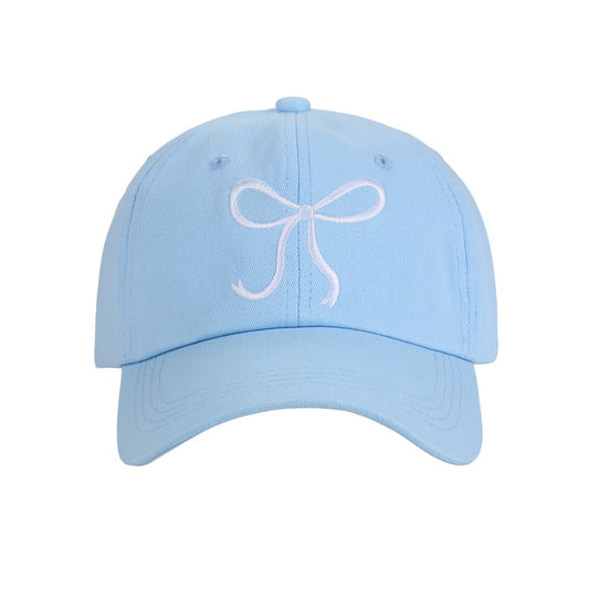 Cap mit Schleifenmuster hellblau/weiß