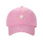 Damen Cap rosa mit Herzmuster