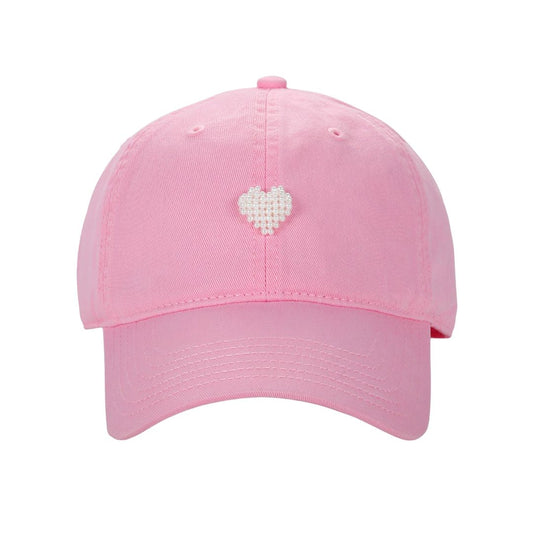 Damen Cap rosa mit Herzmuster